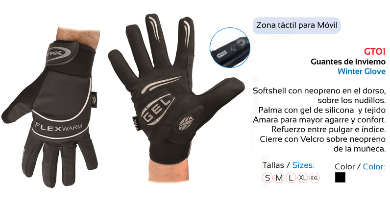 GUANTES BICICLETA TKX INVIERNO XXL